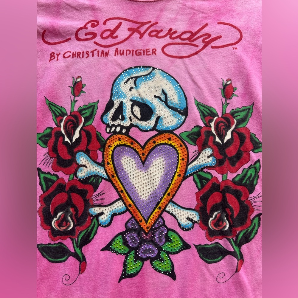 Pink Ed Hardy Shirt - Gem